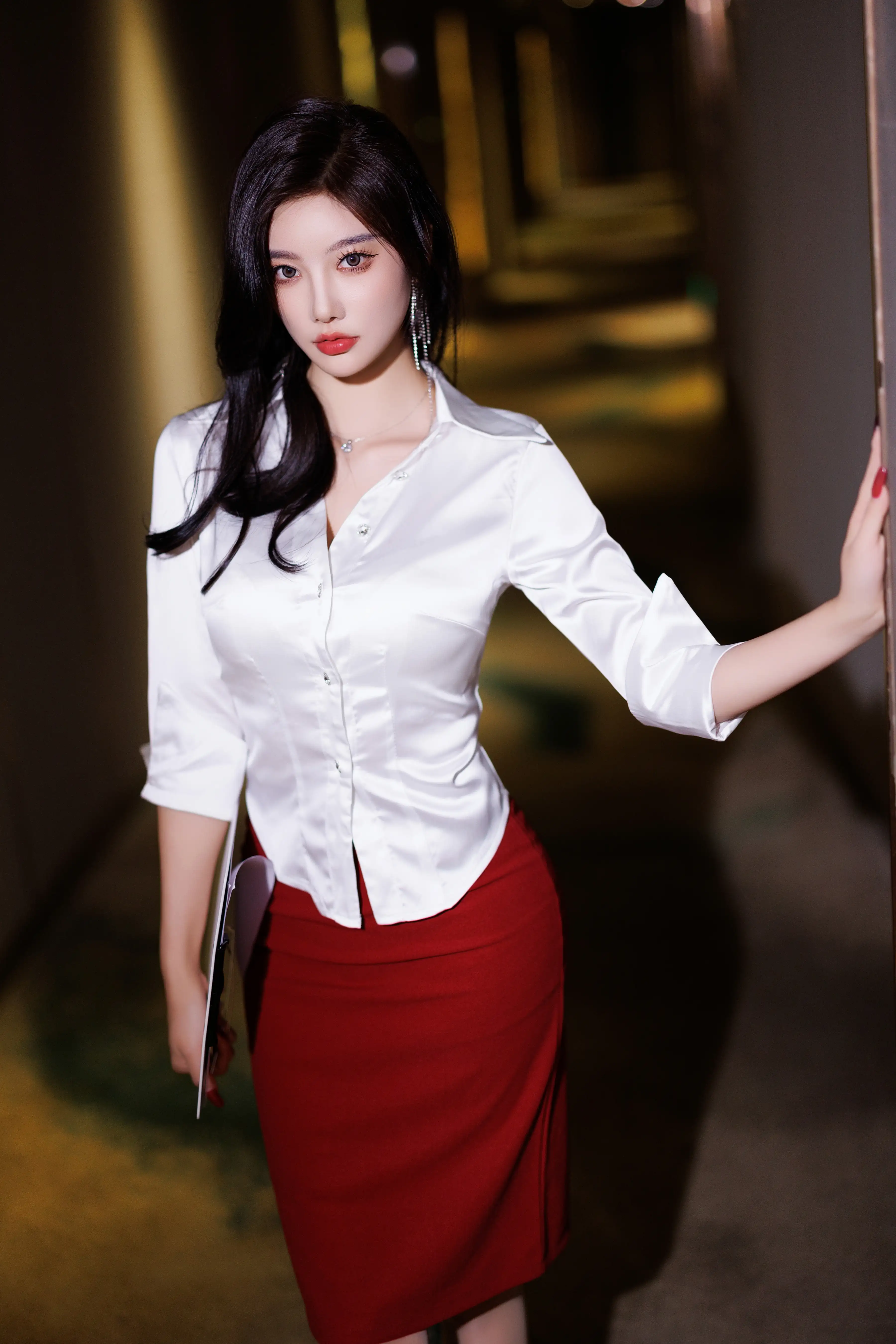 杨晨晨_NO.034_内购无水印_9565_红色短裙_ - M940.COM -第8张